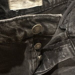 Free People .. Black Denim Jeans